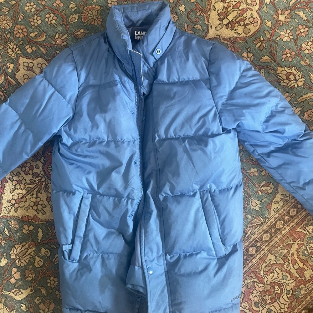 Lands' End Kids Blue Puffer Jacket